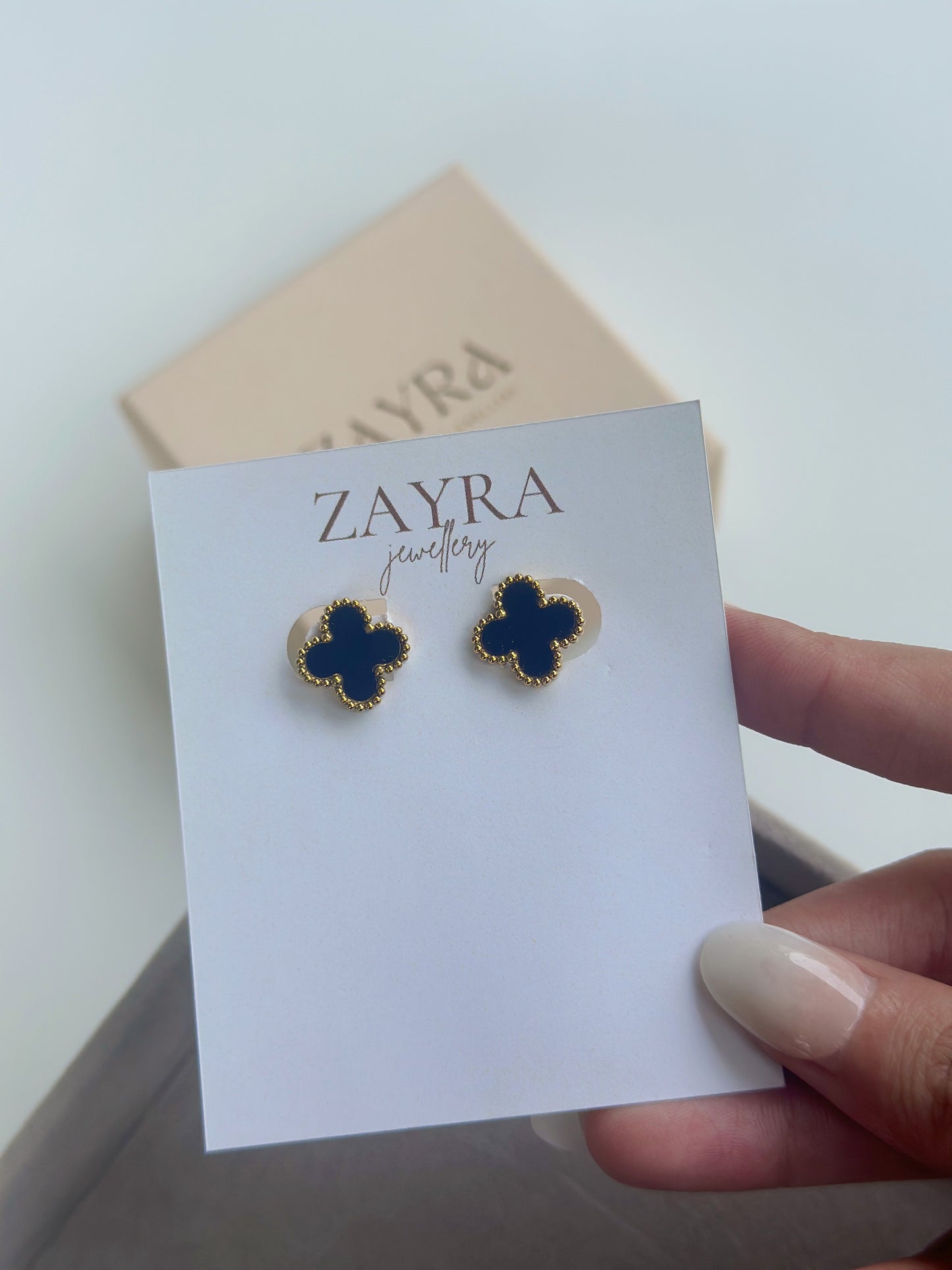 Black Ciela Earrings