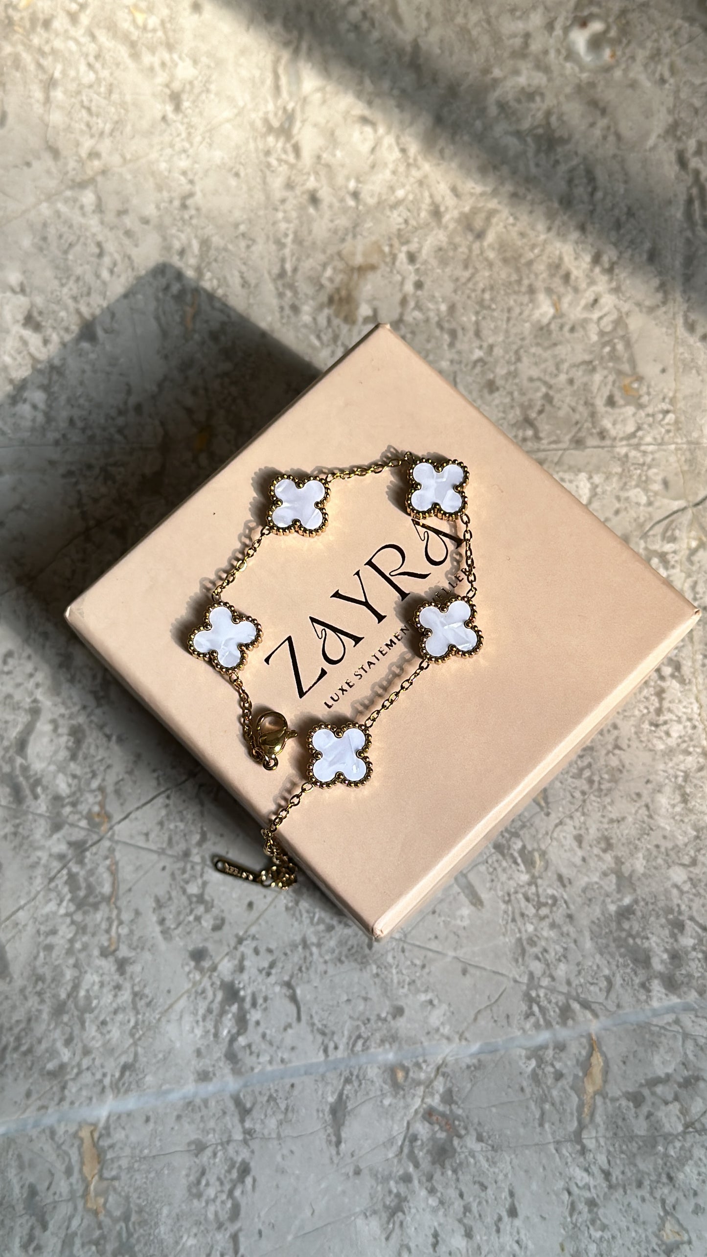 White Clover Bracelet