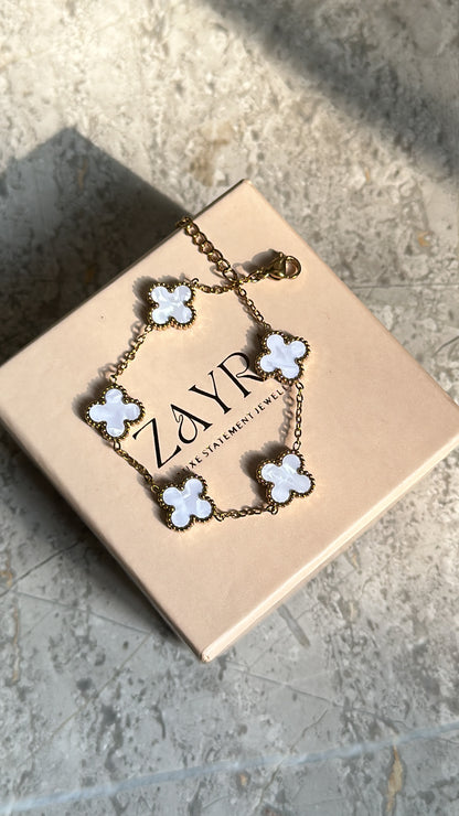 White Clover Bracelet