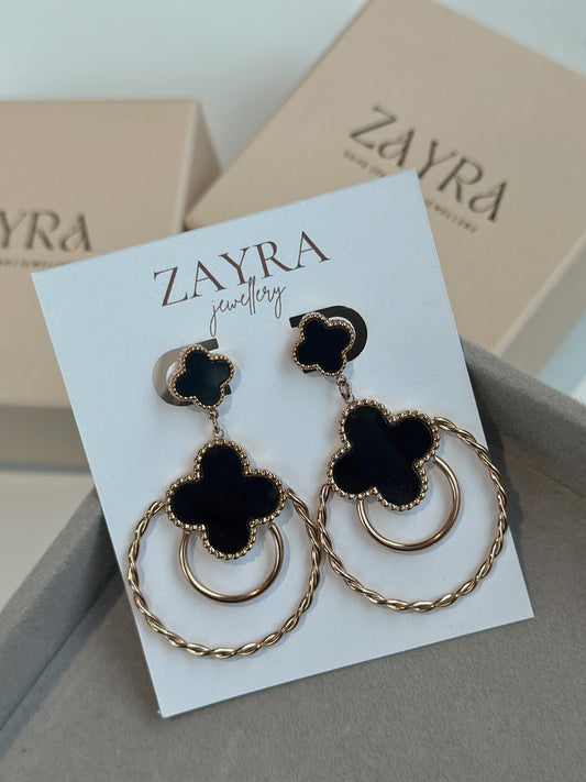 Black Mia Earrings