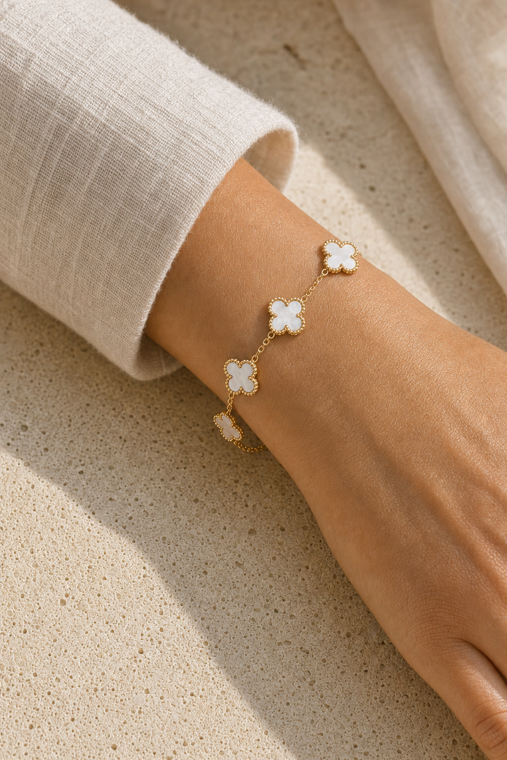 White Clover Bracelet
