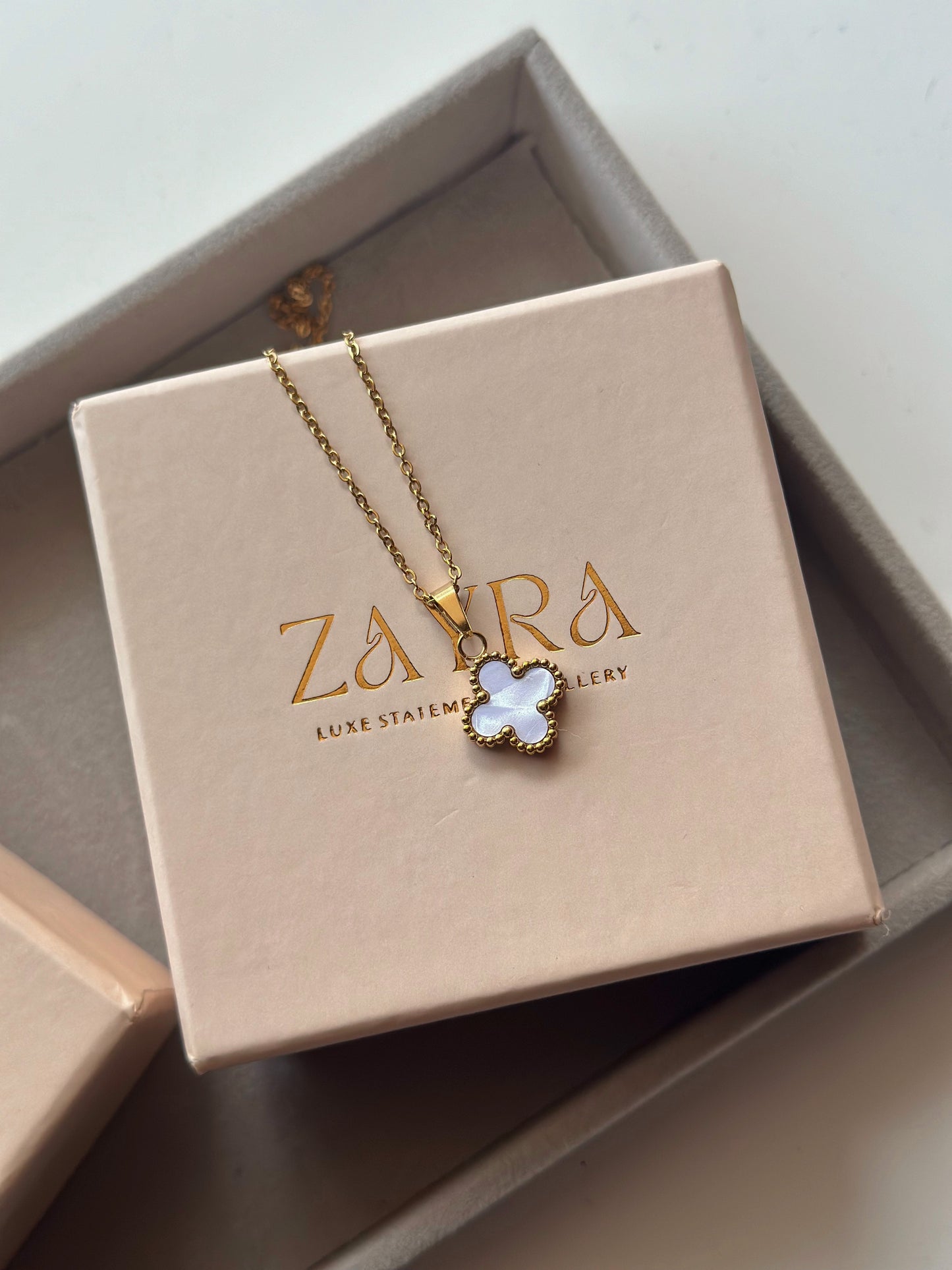 White Clover Necklace